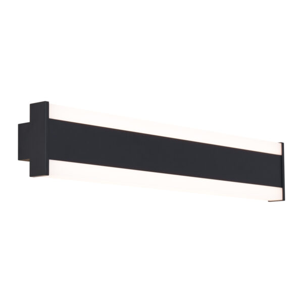 Modern fekete CCT fali lámpa 60cm LED-del IP54 - Vanya