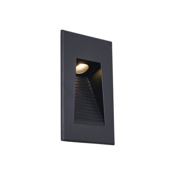 Modern Süllyesztett Fali Lámpa Fekete 7cm LED-del IP65 - Trem