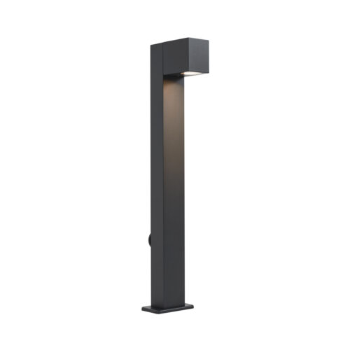 Modern fekete kültéri állólámpa 65 cm-es aljzattal IP44 - Baleno