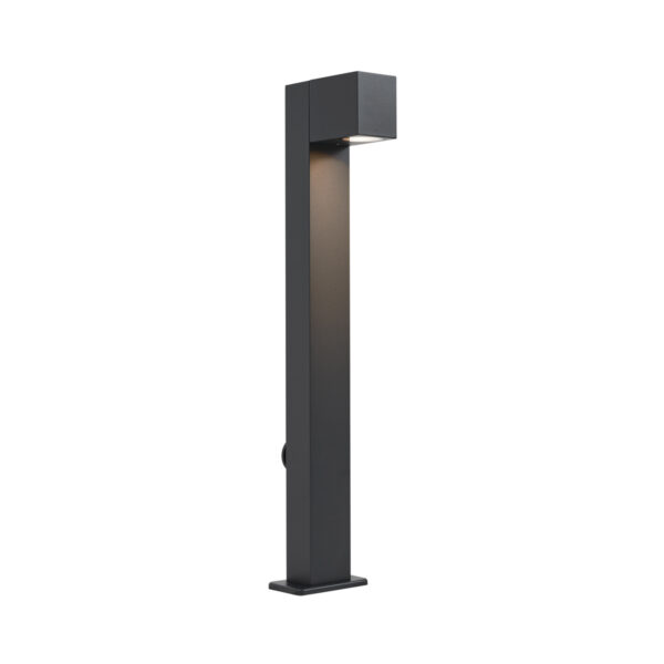 Modern fekete kültéri állólámpa 65 cm-es aljzattal IP44 - Baleno