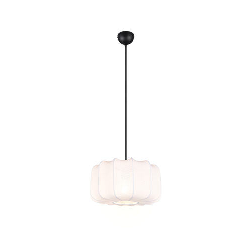 Japandi függőlámpa fekete-fehér 40 cm - Madleine