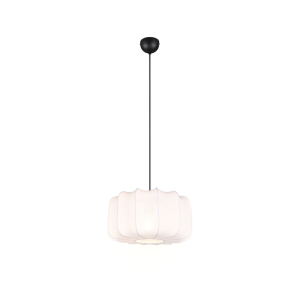 Japandi függőlámpa fekete-fehér 40 cm - Madleine