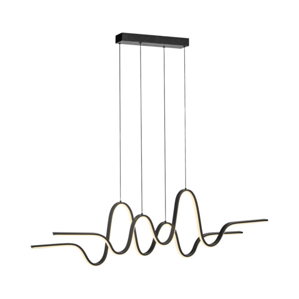 Design függőlámpa fekete