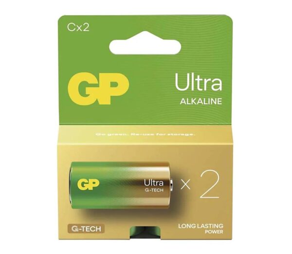 2 db alkáli elem C GP ULTRA 1