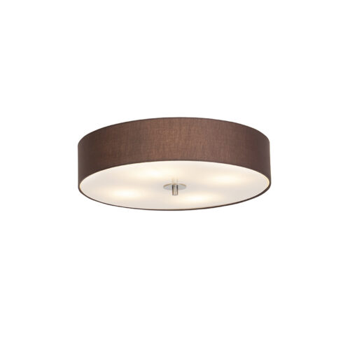 Rusztikus mennyezeti lámpa barna 50 cm - Drum