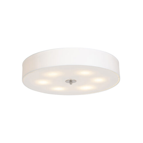 Rusztikus mennyezeti lámpa fehér 70 cm - Drum