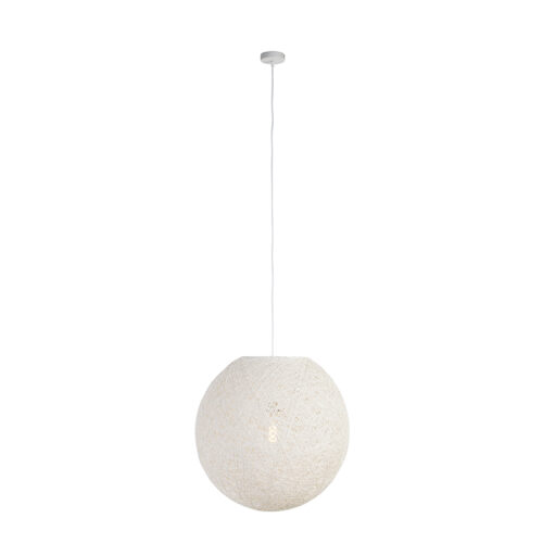 Rusztikus lógólámpa fehér 60 cm - Corda