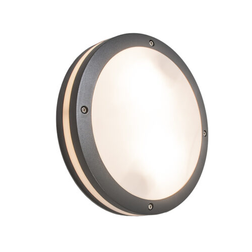 Fali és mennyezeti lámpa sötétszürke 2-lámpás IP54 - Glow