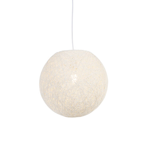 Rusztikus lógólámpa fehér 35 cm - Corda