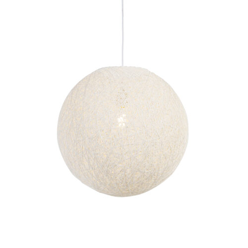 Rusztikus lógólámpa fehér 45 cm - Corda
