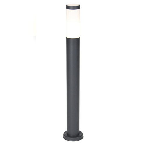 Antracit szürke oszloplámpa 80 cm IP44 opál - Rox