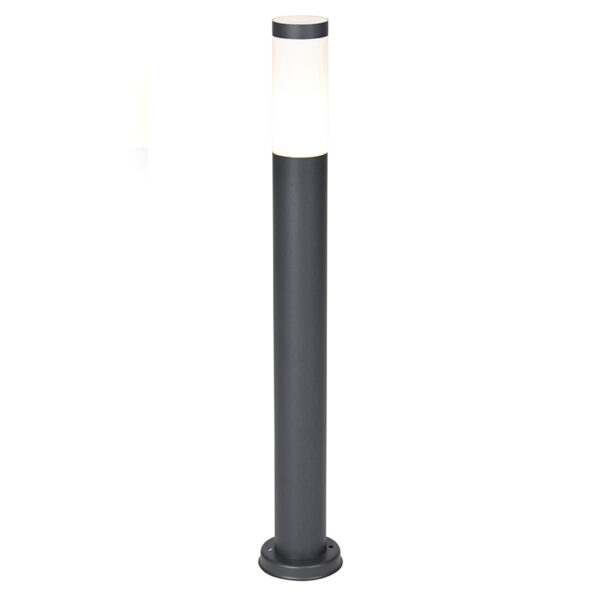 Antracit szürke oszloplámpa 80 cm IP44 opál - Rox