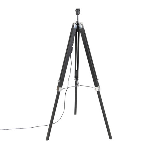 Állólámpa fekete árnyékoló nélkül - Tripod
