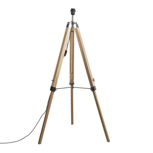 Rusztikus állólámpa fa nélkül árnyékoló - Tripod