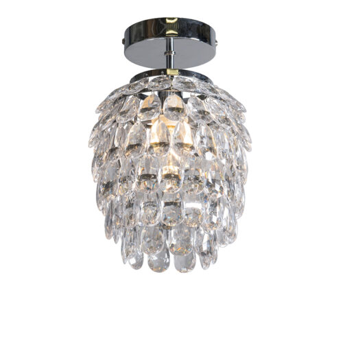 Art Deco függőlámpa acél 19 cm fényerőszabályzóval - Bling