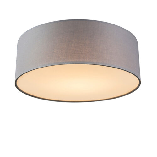 Mennyezeti lámpa szürke 30 cm LED-del - Drum LED