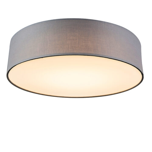Mennyezeti lámpa szürke 40 cm LED-del - Drum LED