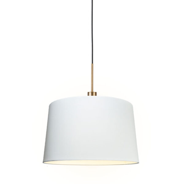 Modern függőlámpa bronz árnyékolóval 45 cm fehér - Combi 1