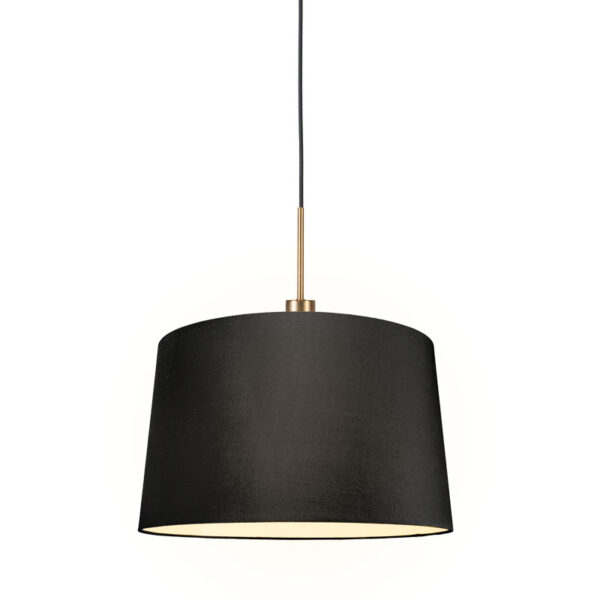 Modern függőlámpa bronz árnyékolóval 45 cm fekete - Combi 1