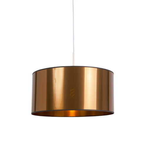 Design lógólámpa fehér réz árnyékolóval 50 cm - Combi 1