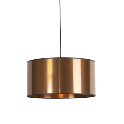 Design lógólámpa fekete réz árnyékolóval 50 cm - Pendel