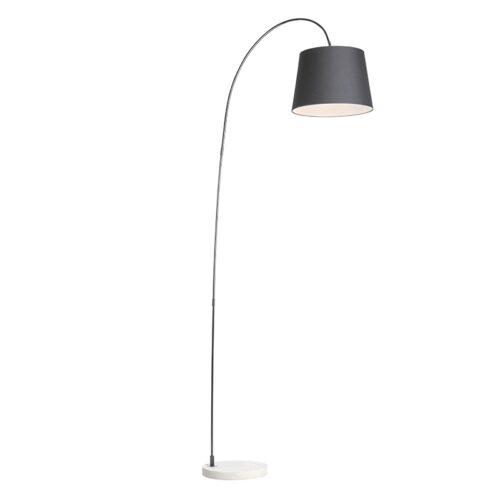 Modern állólámpa fekete árnyékolóval - Bend