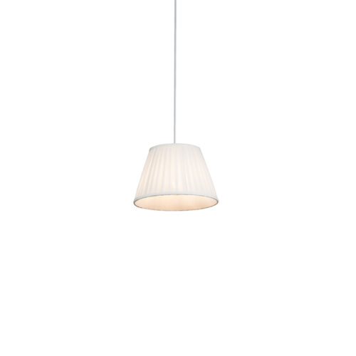 Retro függőlámpa krém 25 cm - Plisse