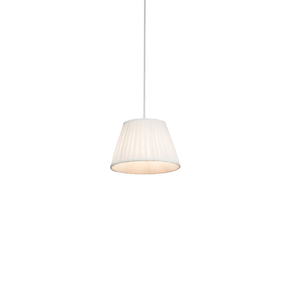 Retro függőlámpa krém 25 cm - Plisse