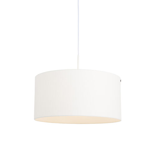 Modern lógólámpa fehér fehér árnyékolóval 50 cm - Combi 1