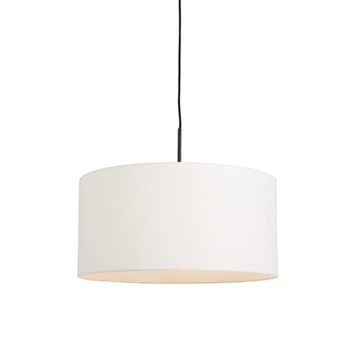 Modern lógólámpa fekete fehér árnyékolóval 50 cm - Combi 1