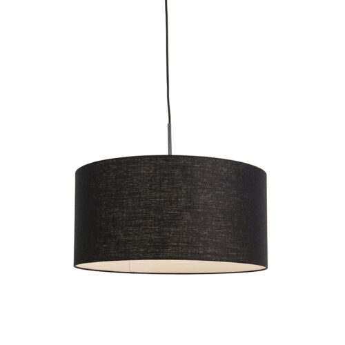 Modern lógólámpa fekete fekete árnyékolóval 50 cm - Combi 1