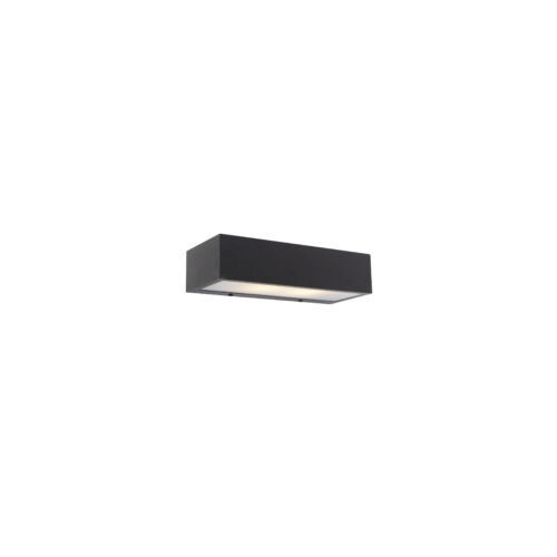 Design téglalap alakú fali lámpa fekete 25cm - Houx