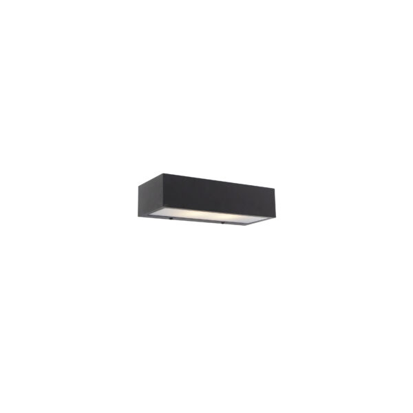 Design téglalap alakú fali lámpa fekete 25cm - Houx