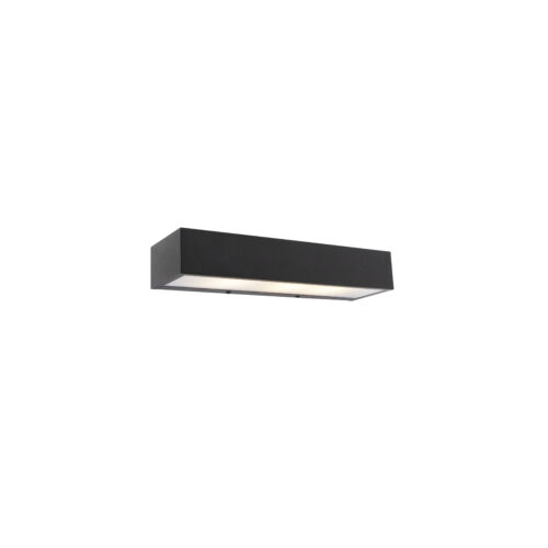 Design téglalap alakú fali lámpa fekete 35 cm - Houx