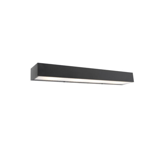 Design hosszú falilámpa fekete 60 cm - Houx