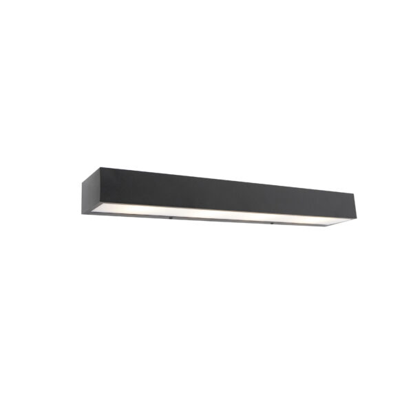 Design hosszú falilámpa fekete 60 cm - Houx