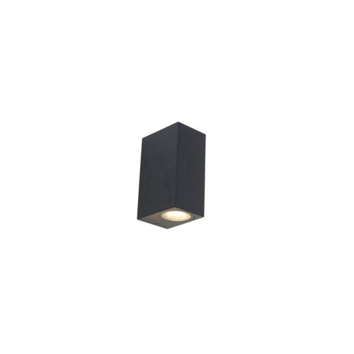 Okos modern fali lámpa fekete IP44