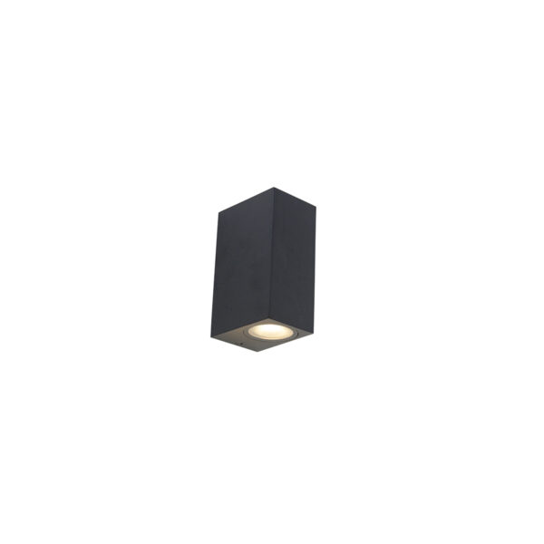 Okos modern fali lámpa fekete IP44