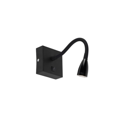 Modern rugalmas fali lámpa fekete LED-del - Flex