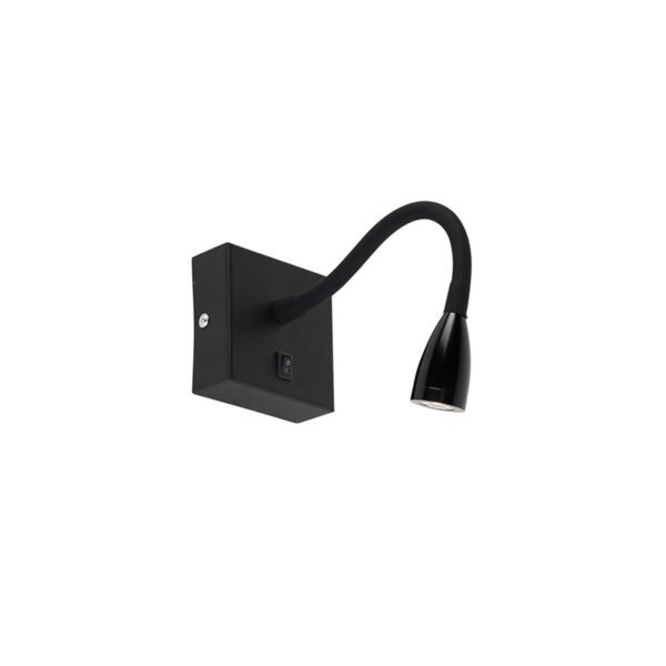 Modern rugalmas fali lámpa fekete LED-del - Flex