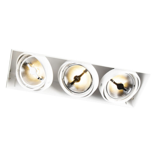 Beépített spotlámpa fehér AR111 Trimless 3-lámpás - Oneon