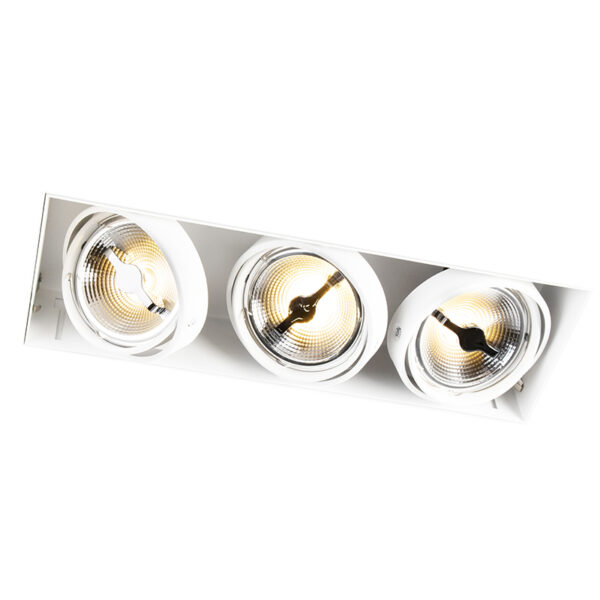 Beépített spotlámpa fehér AR111 Trimless 3-lámpás - Oneon