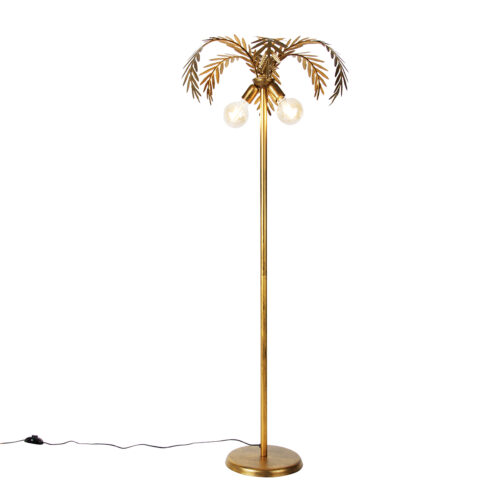 Vintage állólámpa arany 156 cm 2-lámpás - Botanica