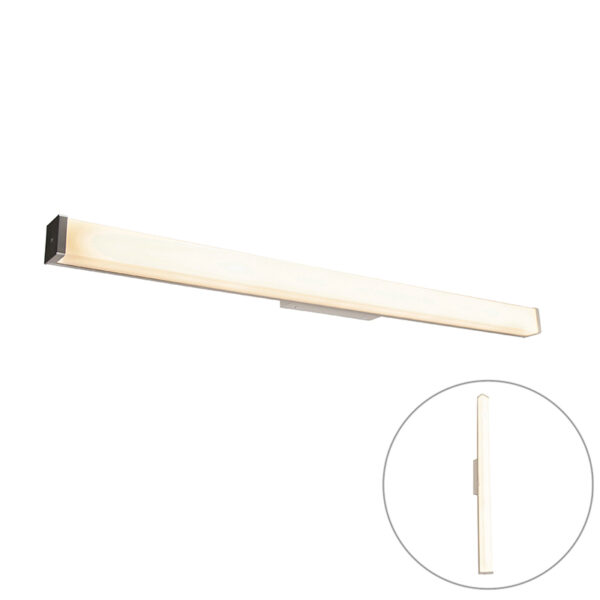 Modern fürdőszobai fali lámpa acél 92 cm IP44 - Cascada