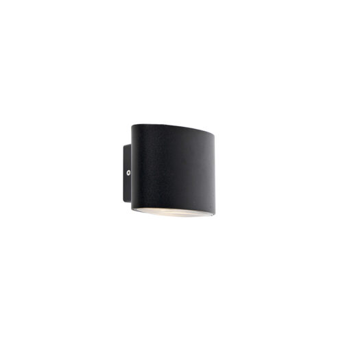 Modern kültéri fali lámpa fekete LED-del IP44 - Ovum