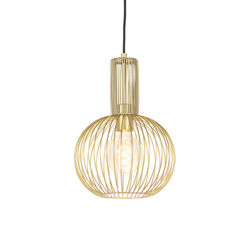 Design lógólámpa arany - Wire Whisk