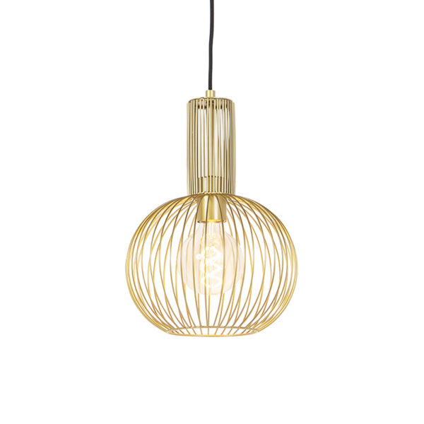 Design lógólámpa arany - Wire Whisk