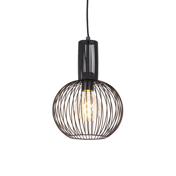 Design lógólámpa fekete - Wire Whisk