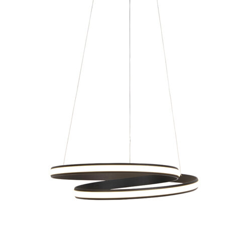 Design lógólámpa fekete 55 cm LED-del - Rowan
