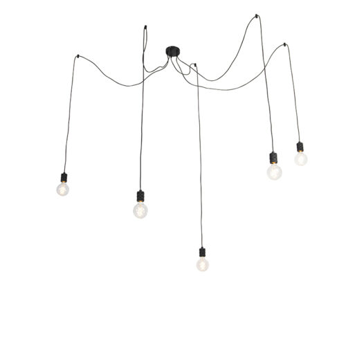 Design lógólámpa fekete 5-lámpás - Cavalux